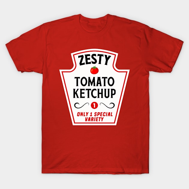 Zesty Tomato Ketchup T-Shirt by AllWellia